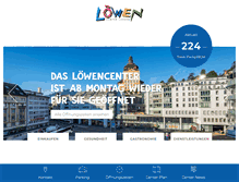Tablet Screenshot of loewencenter.ch